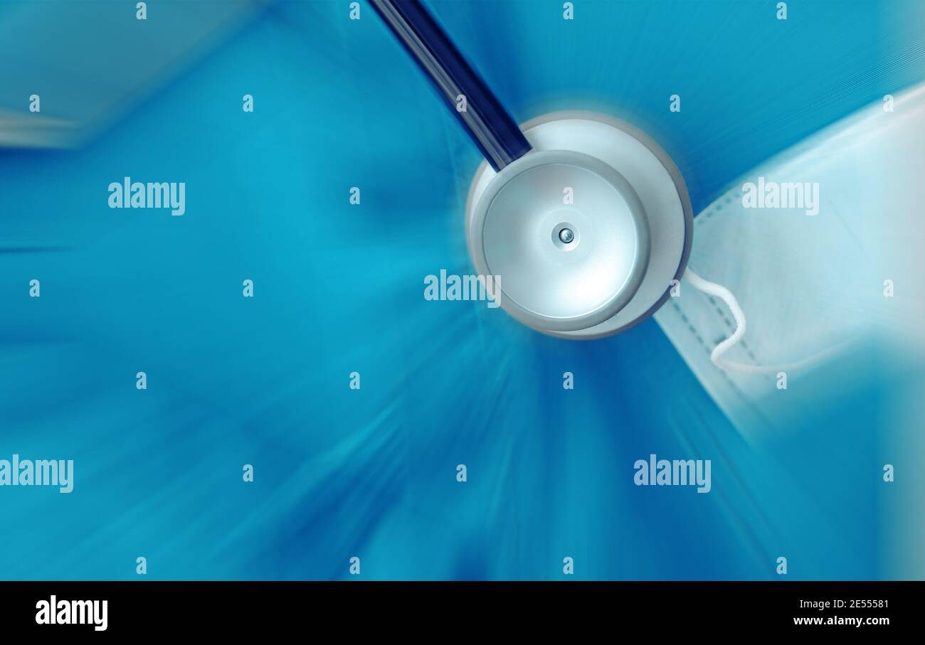 Uniforme medica come servizio sanitario pubblico. Foto Stock