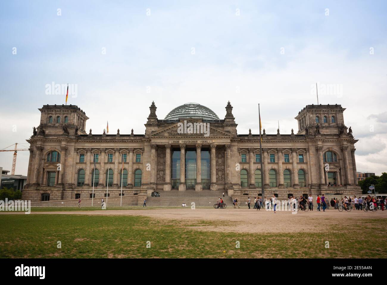 Berlino Reichstag, Germania. parlamento tedesco. Brandeburgo, visite turistiche Foto Stock