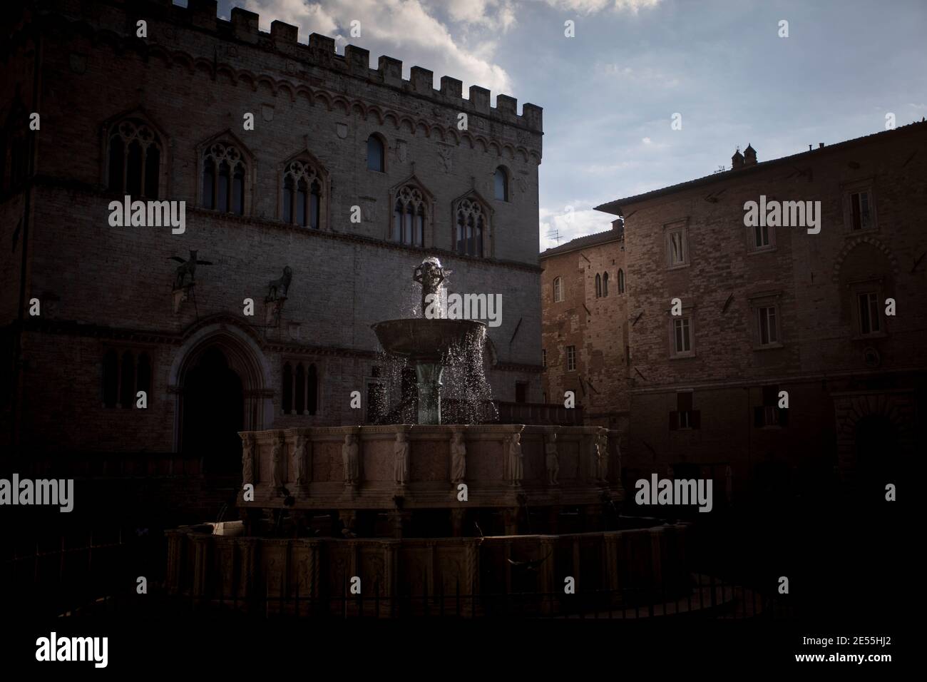 Perugia, Umbria. Alla scoperta dell'Italia nell'anno della pandemia, agosto 2020 Foto Stock