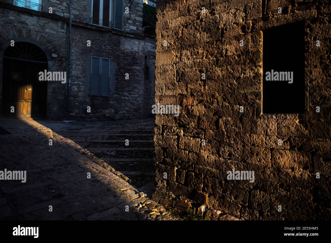 Perugia, Umbria. Alla scoperta dell'Italia nell'anno della pandemia, agosto 2020 Foto Stock