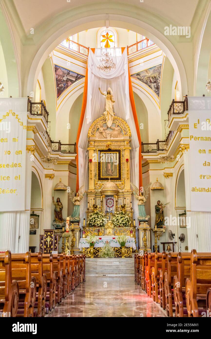 Chiesa di nostra Signora di Guadalupe a Puerto Vallarta, Jalisco, Messico. Foto Stock