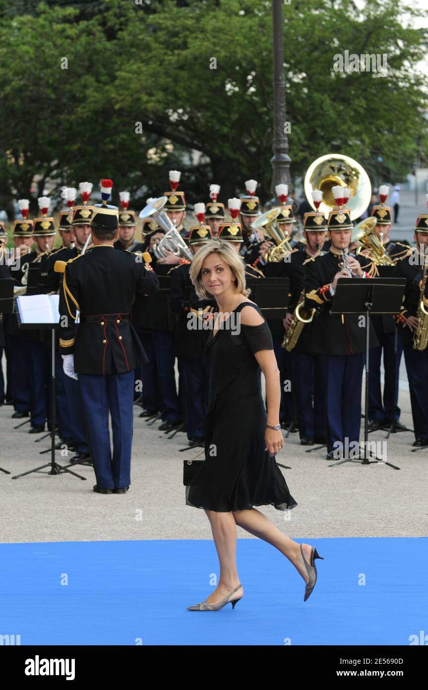 Il Ministro francese per l'Istruzione superiore e la Ricerca Valerie Pecresse arriva per una cena ospitata dai Capi di Delegazione, dai loro coniugi e dai Ministri al Petit Palais, dopo aver partecipato all'Unione di Parigi per il vertice di fondazione del Mediterraneo a Parigi, in Francia, il 13 luglio 2008. Foto di Abd Rabbo-Mousse/ABACAPRESS.COM Foto Stock