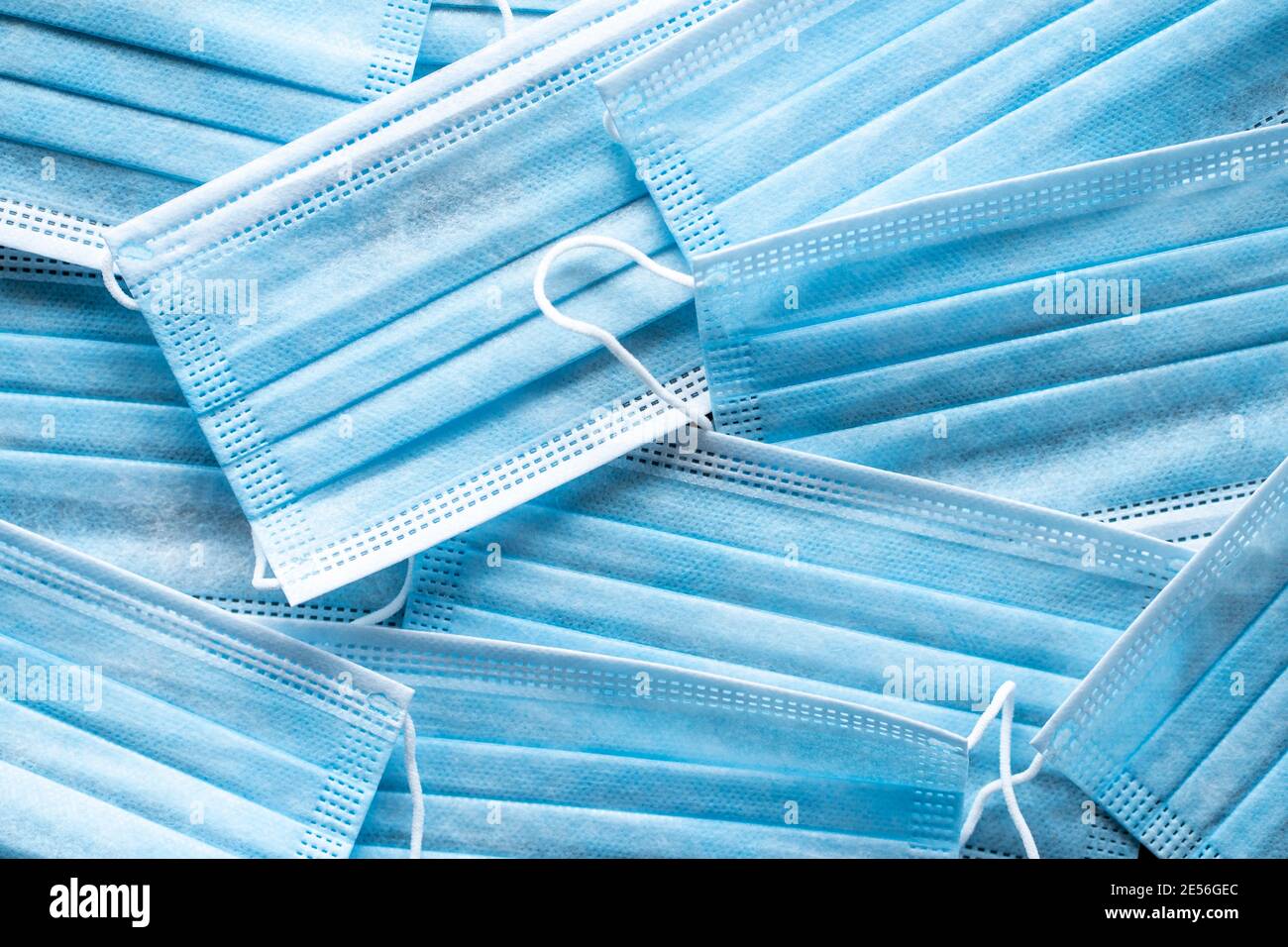 Covid-19 medico chirurgico maschere viso. Protezione della bocca del coronavirus Foto Stock