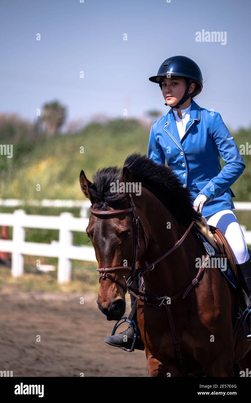 FEI World Jumping Challenge Israele 2019 Foto Stock