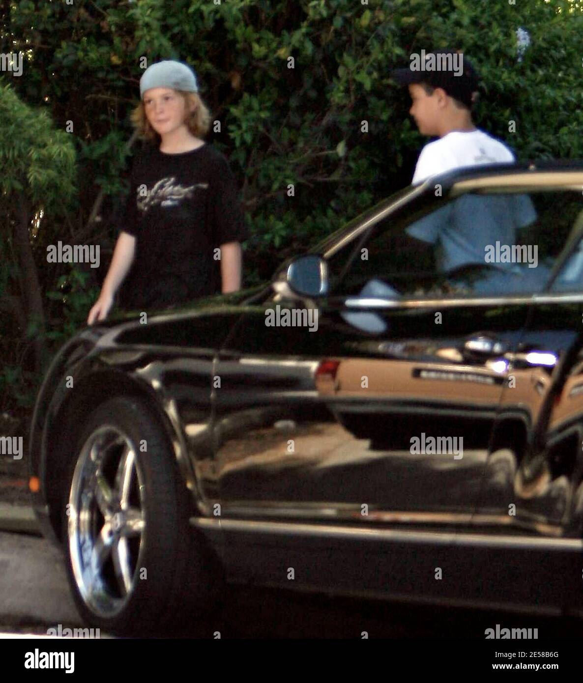 Il fratellino Dakota di Lindsay Lohan e gli altri ospiti arrivano al 21° compleanno della stella a Malibu, California 7/2/07. [[laj]] Foto Stock