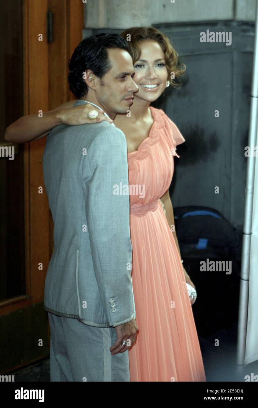 Jennifer Lopez e Marc Anthony alla prima di 'El Cantante'. New York, New York. 7/26/07. [[faa]] Foto Stock