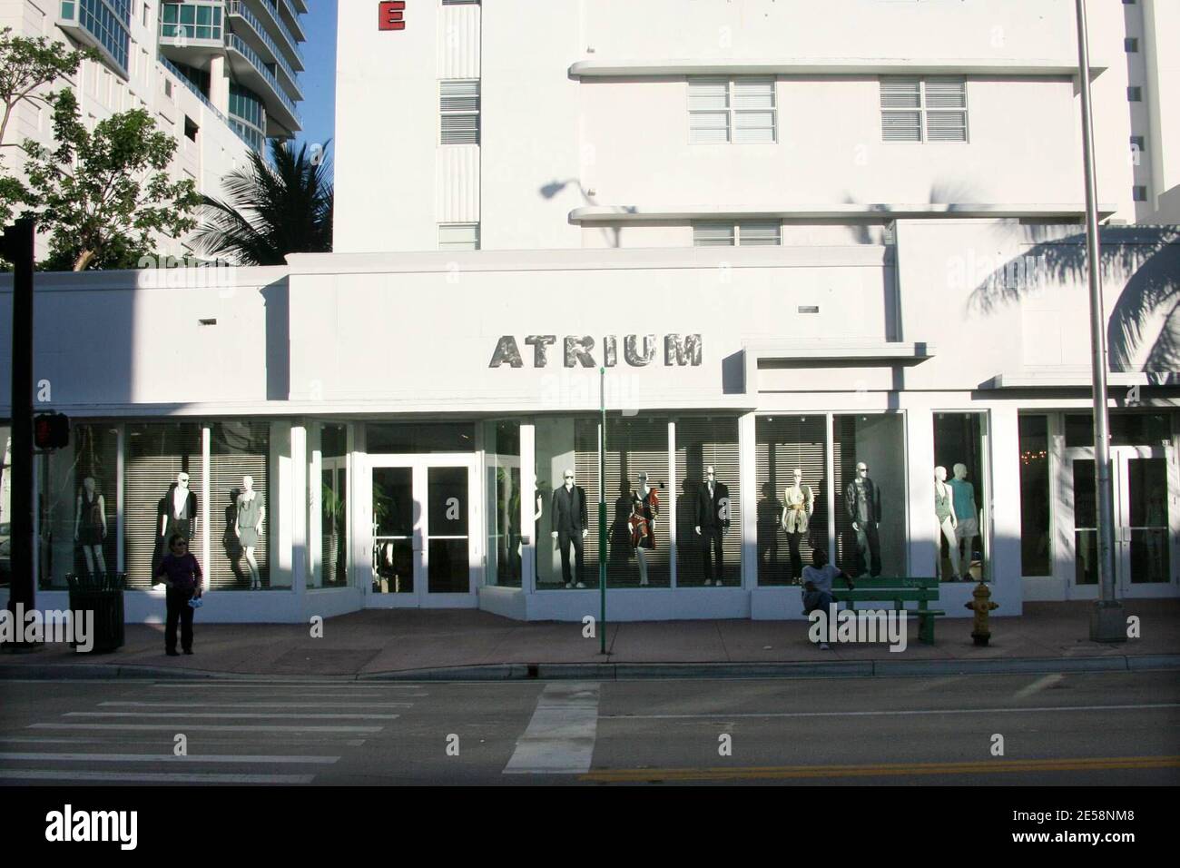 Trendy South Beach Store Atrium, Miami Beach, FL, 28/09/07. [[mab]] Foto Stock