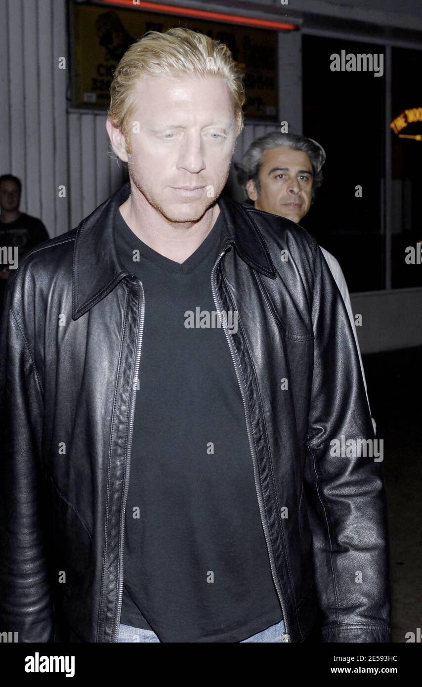 Boris Becker arriva al nightclub di Miami Beach, Florida. 12/28/07. [[fal]] Foto Stock