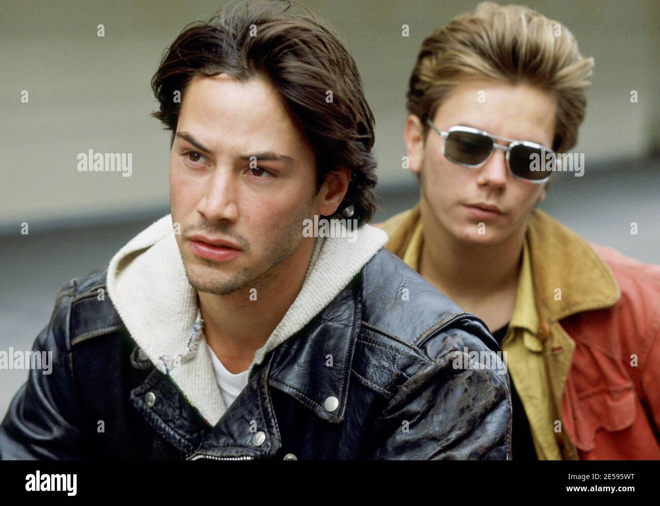 Keanu Reeves, River Phoenix, 'My Own Private Idaho' (1991) New Line Cinema / file Reference N. 34082-328THA Foto Stock