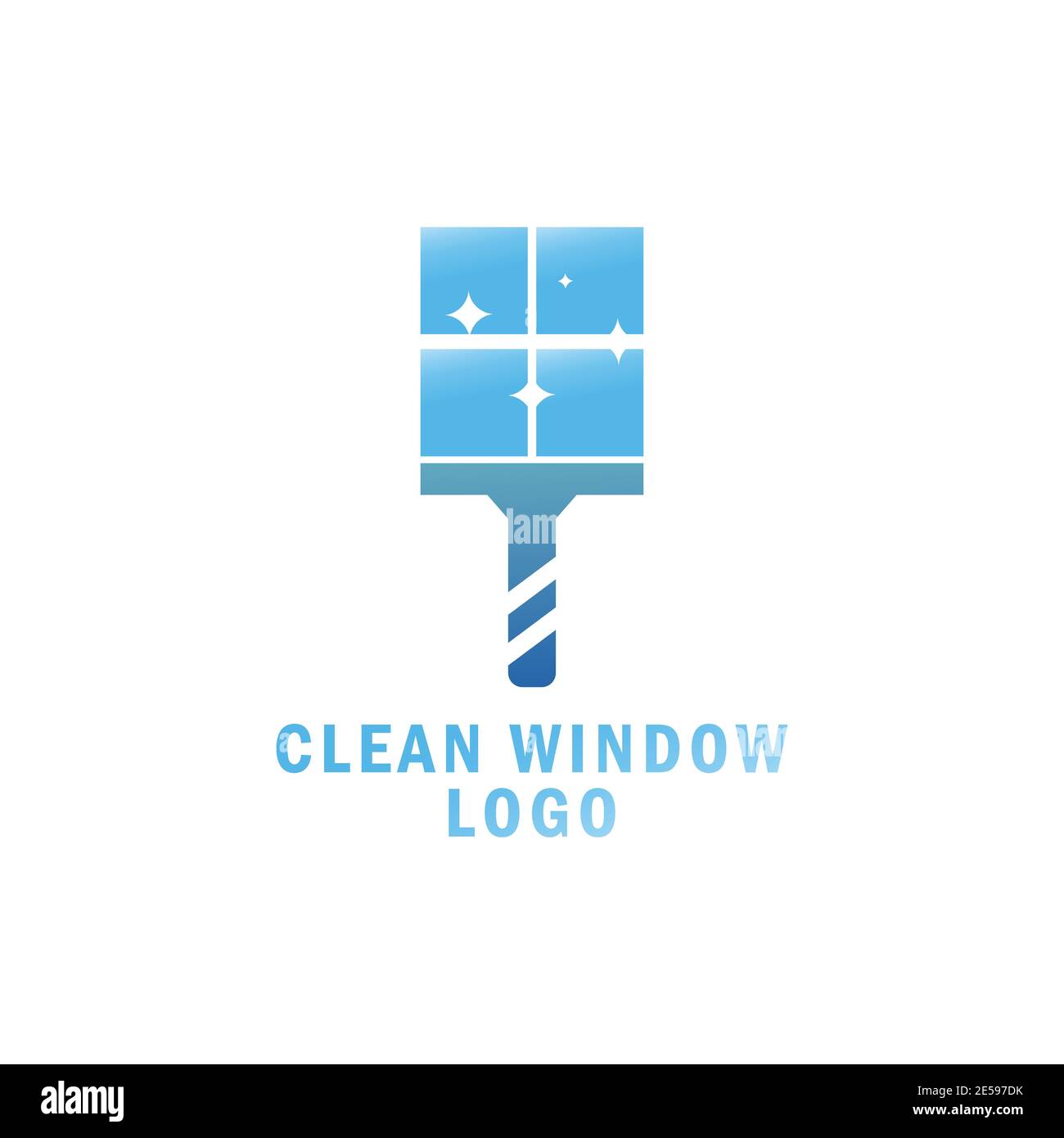 pulire il vettore di disegno del logo della finestra Illustrazione Vettoriale