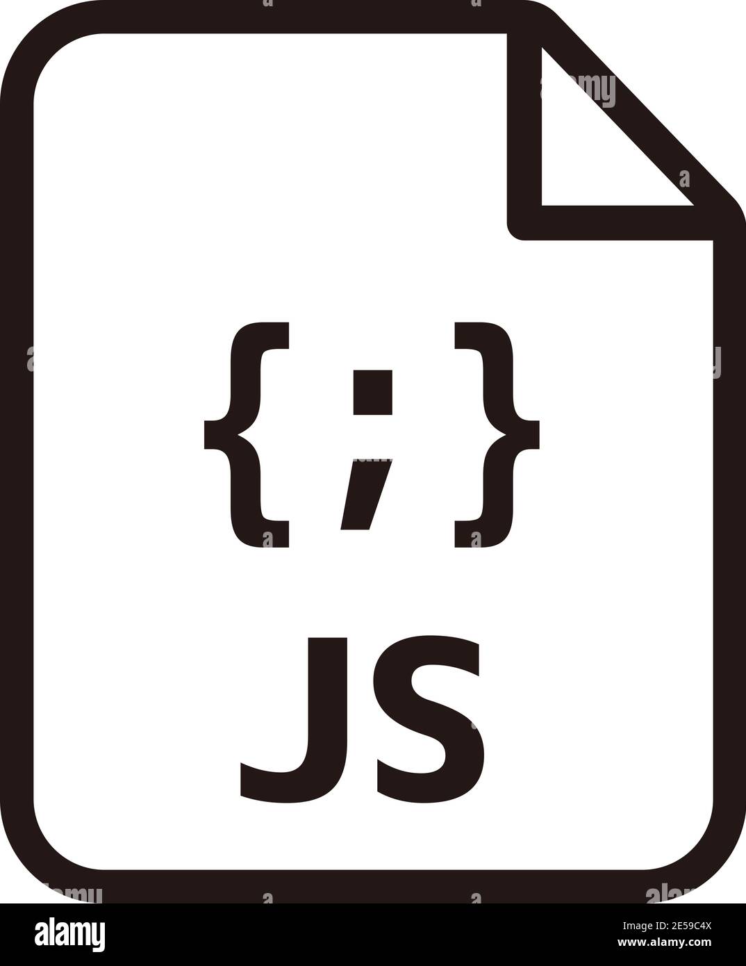 Icona JavaScript | illustrazione delle icone principali del vettore del linguaggio di programmazione Illustrazione Vettoriale