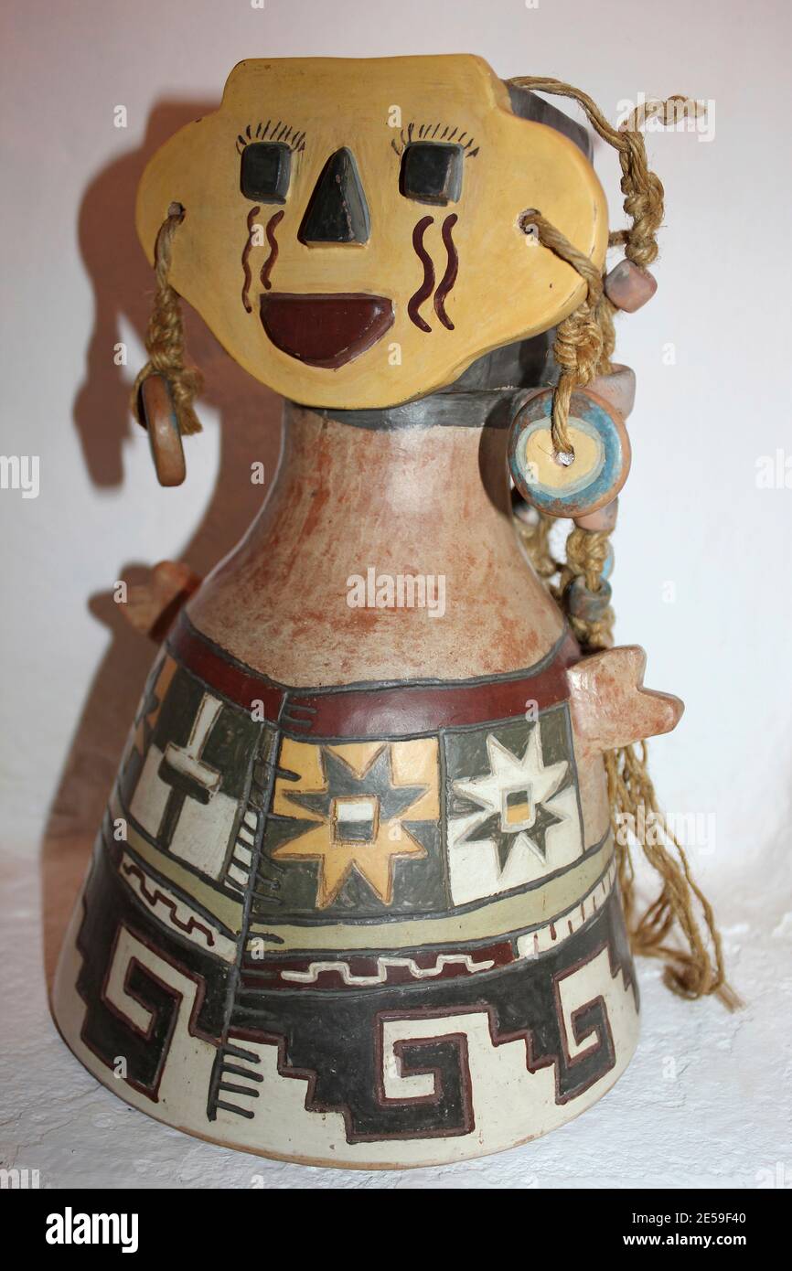Ceramiche decorative figura Perù Foto Stock