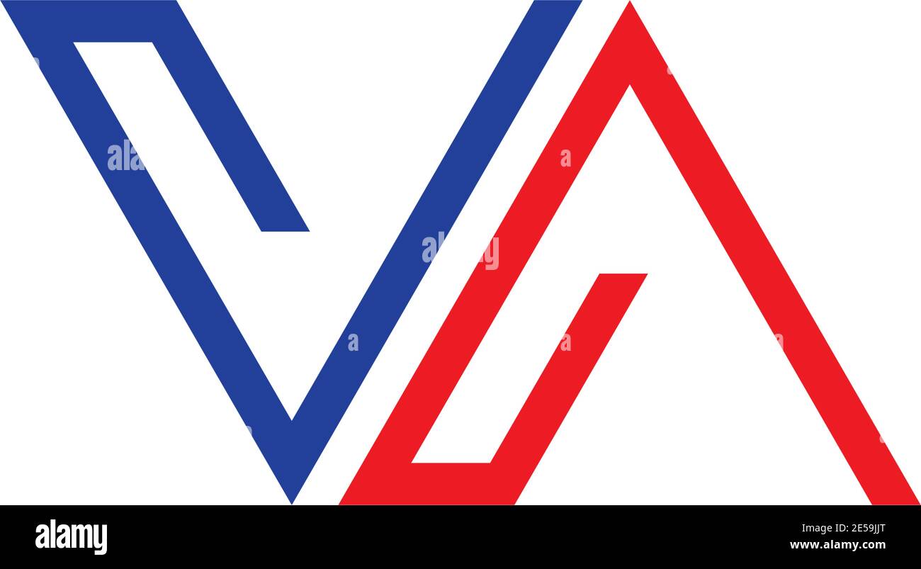 V un'icona vettoriale modello commerciale con logo Letter Illustrazione Vettoriale