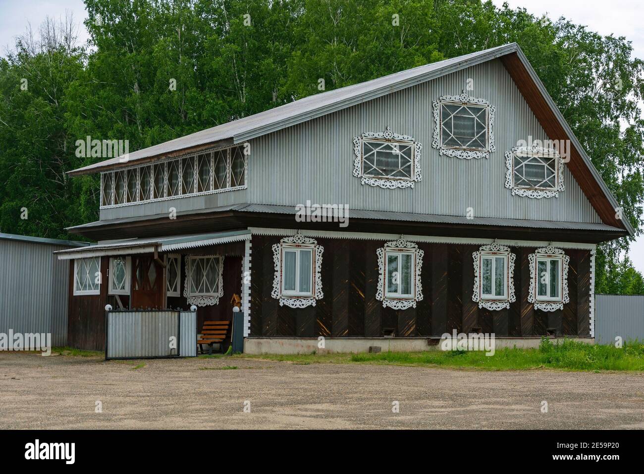 Guest House, Novonikolaevka villaggio, Yaysky distretto, Kemerovo regione-Kuzbass Foto Stock