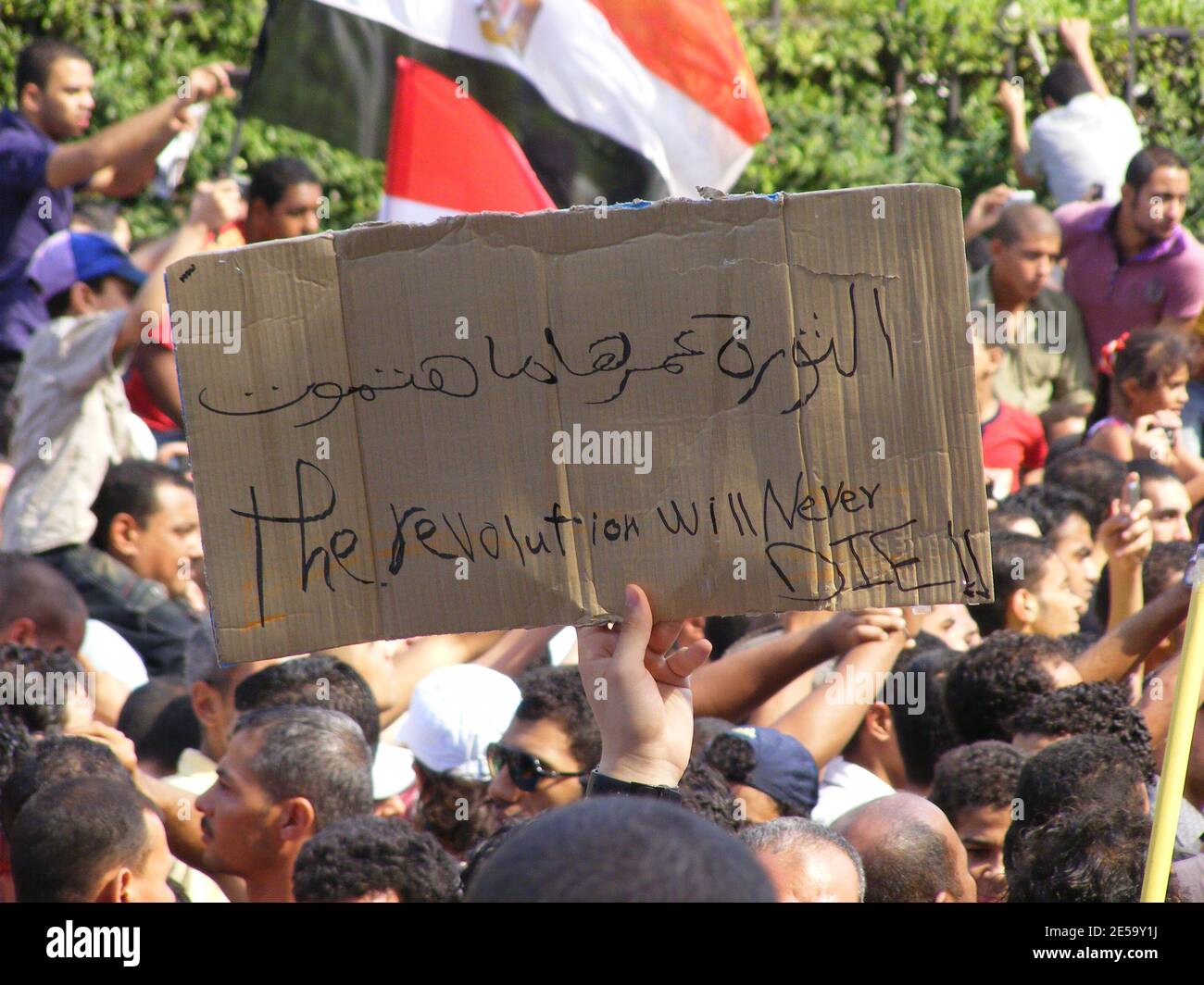Primavera araba (il Cairo 2011) Foto Stock
