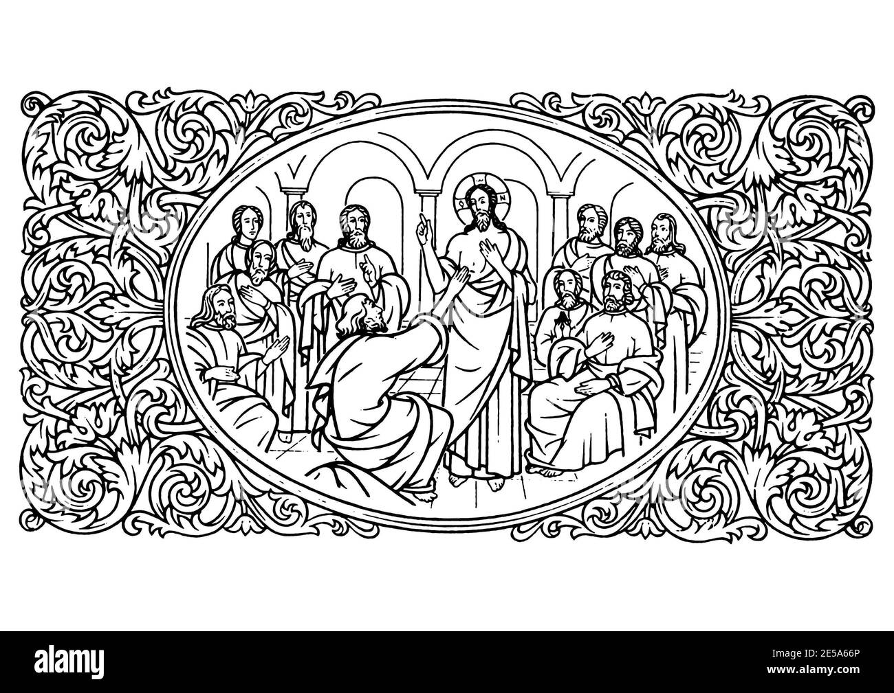 decorazioni del libro cerimoniale ortodosso Foto Stock