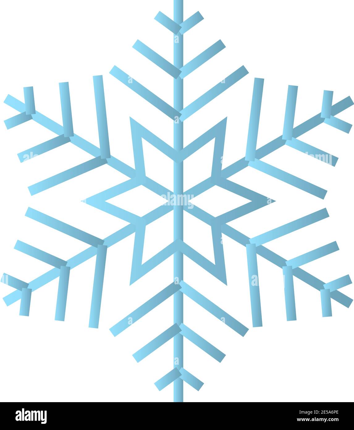 Icona di fiocco di neve, icona vettore di fiocco di neve in disegno piano. Eps10 Illustrazione Vettoriale