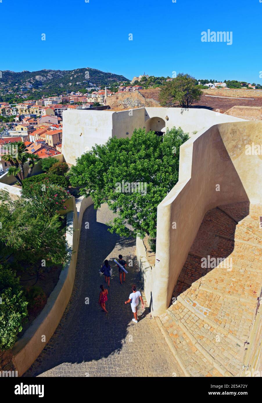 citadelle di Calvi, Francia, Corsica, Calvi Foto Stock