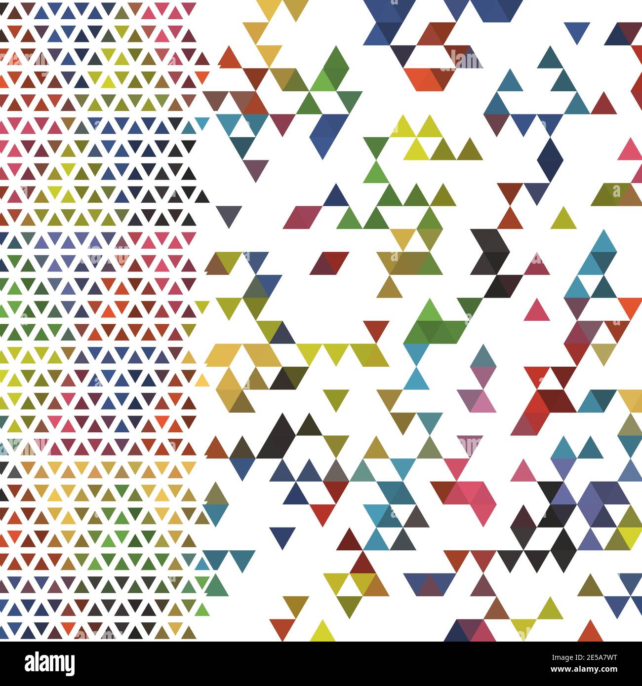 Sfondo astratto costituito da triangoli. Foto Stock