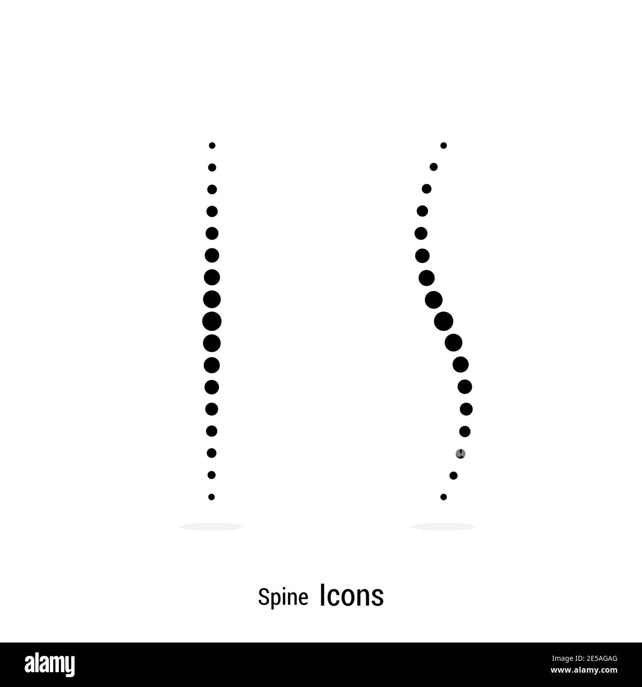 Icona vettore colonna vertebrale in forma piatta su sfondo vuoto. Eps10 Illustrazione Vettoriale