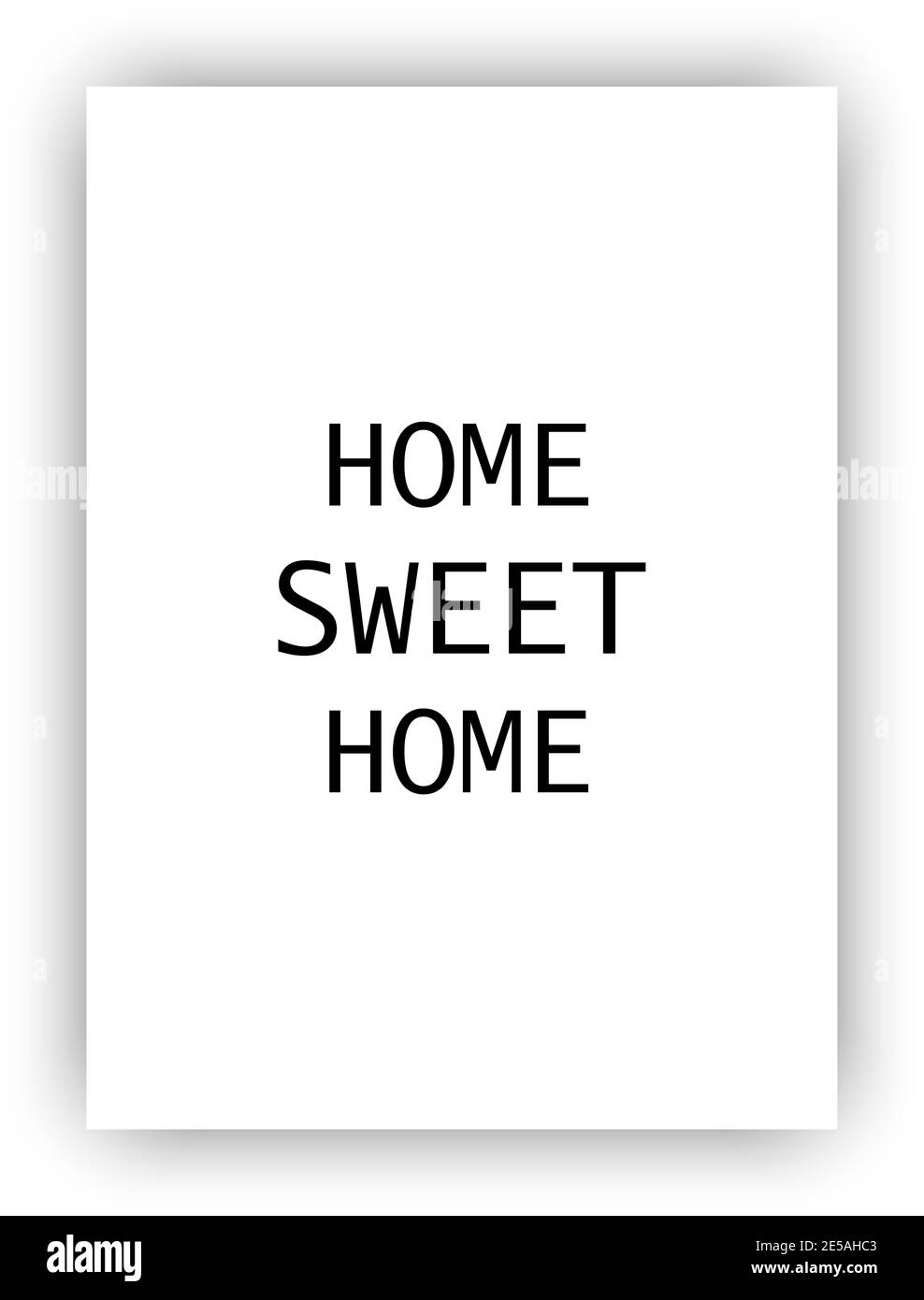 Copertina o poster modello con testo diverso: Home dolce casa Illustrazione Vettoriale