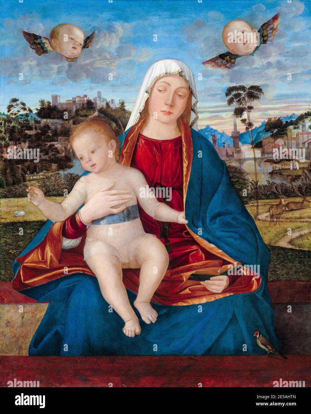 Vittore Carpaccio, pittura, Madonna col Bambino, 1505-1510 Foto Stock