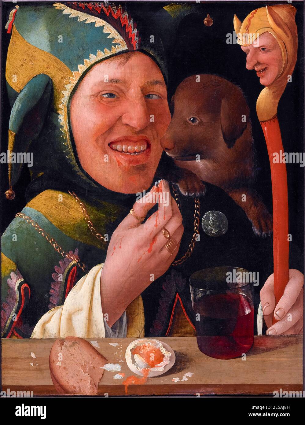 Marx Reichlich, il Jester, pittura, 1519-1520 Foto Stock
