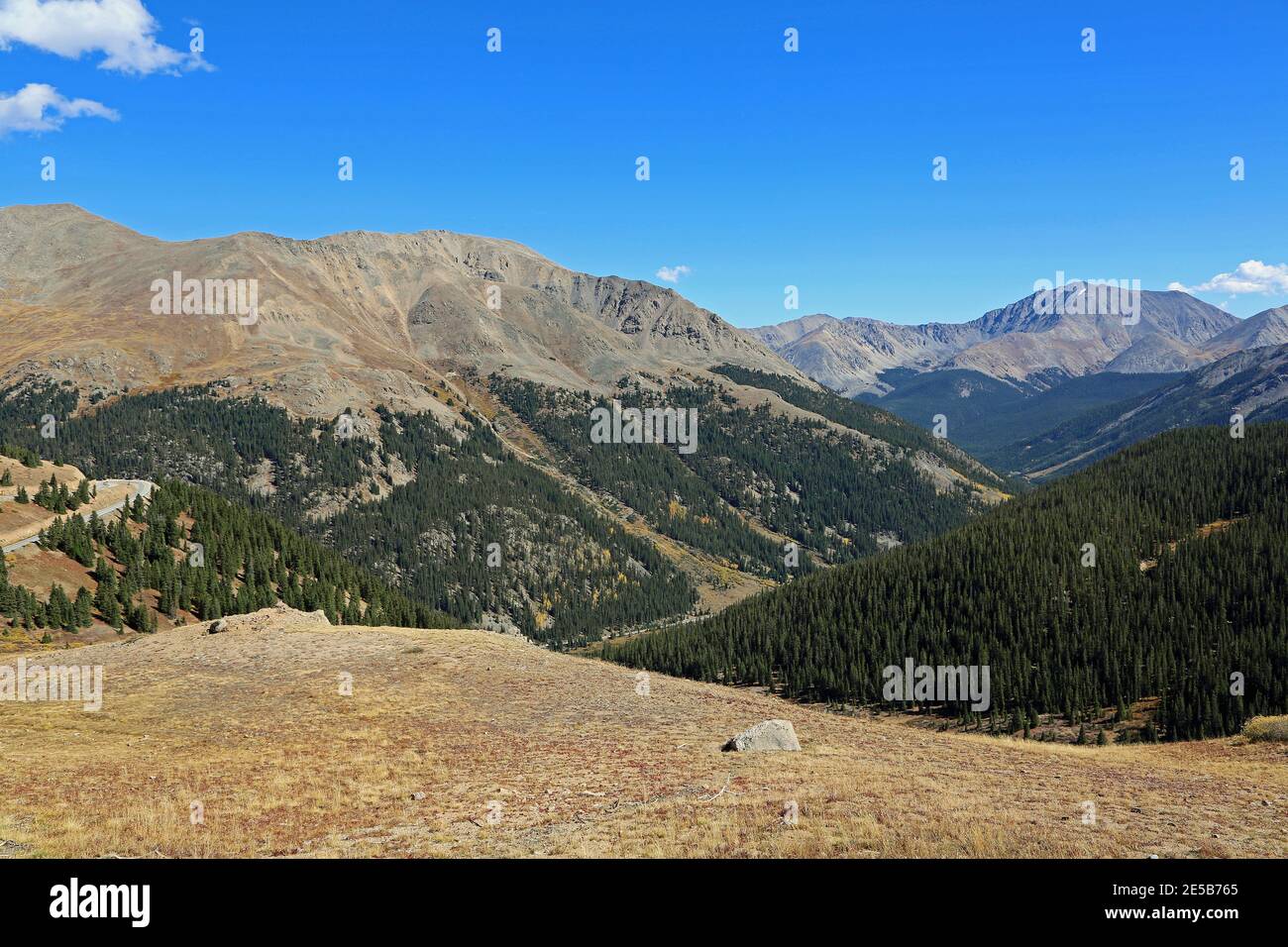 Paesaggio da Independence Pass - Montagne Rocciose, Colorado Foto Stock