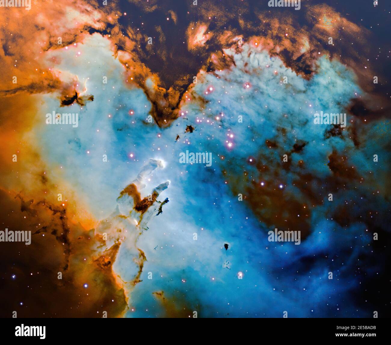 Astrofotografia - M16 - Eagle Nebula Foto Stock