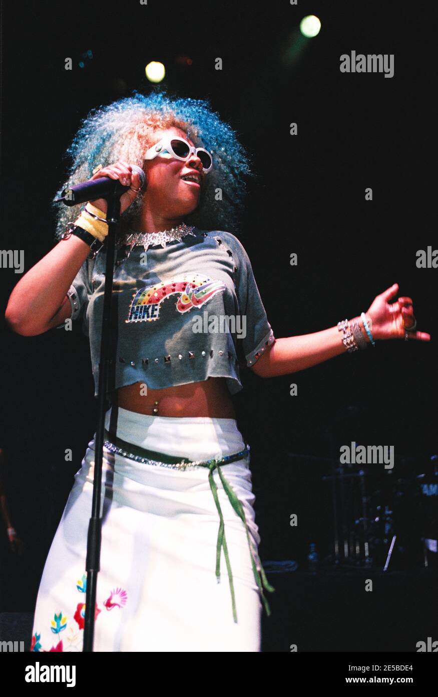 Kelis inizia il suo tour nel Regno Unito al Shepherds Bush Empire di Londra, Regno Unito. 22 giugno 2000 Foto Stock