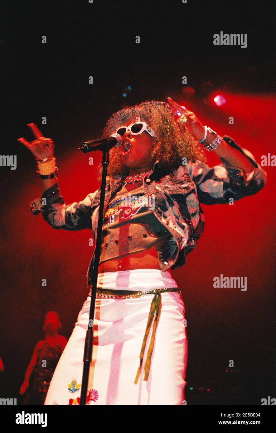 Kelis inizia il suo tour nel Regno Unito al Shepherds Bush Empire di Londra, Regno Unito. 22 giugno 2000 Foto Stock