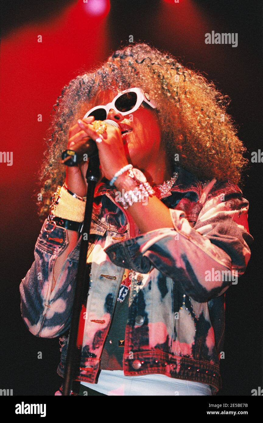 Kelis inizia il suo tour nel Regno Unito al Shepherds Bush Empire di Londra, Regno Unito. 22 giugno 2000 Foto Stock