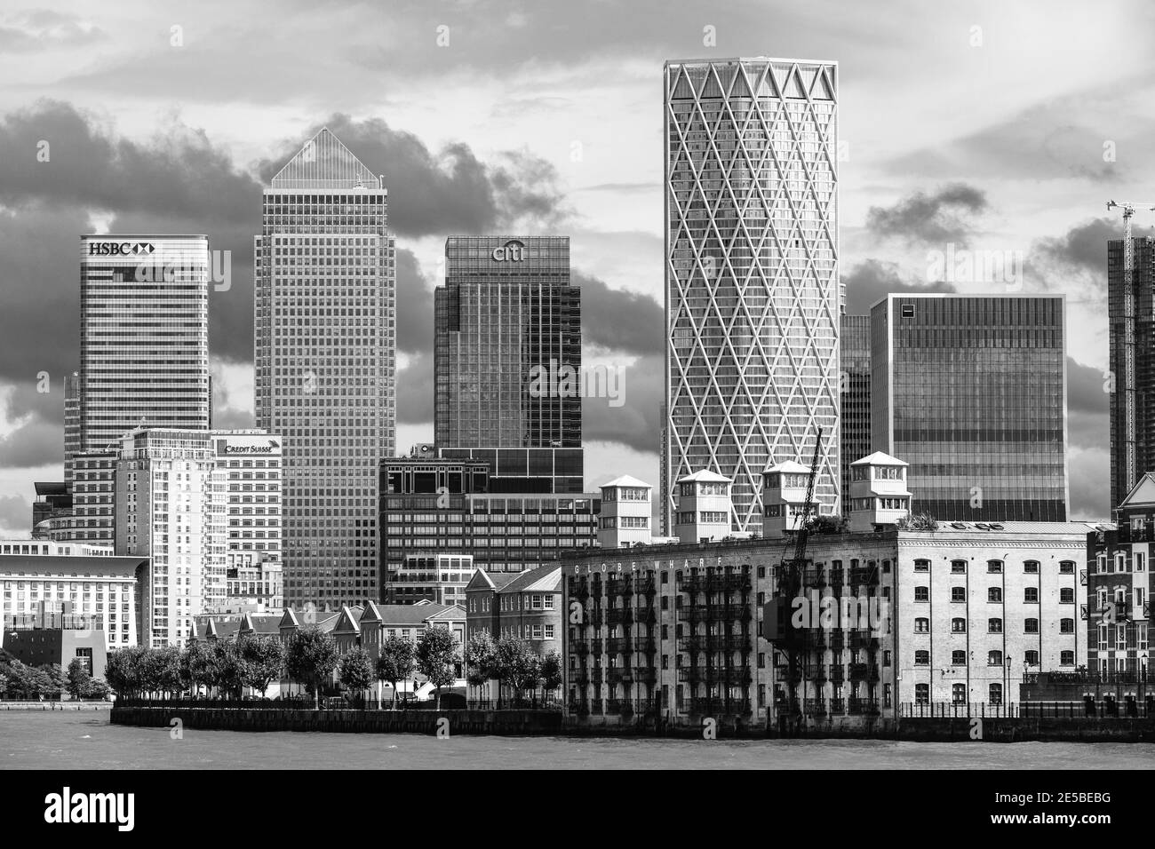 Canary Wharf Financial Center, Londra, Regno Unito. Foto Stock