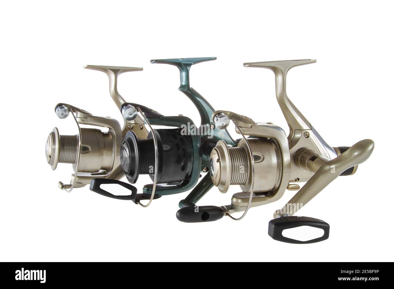 Immagine oggetto isolato su uno sfondo bianco mulinello da pesca Foto Stock