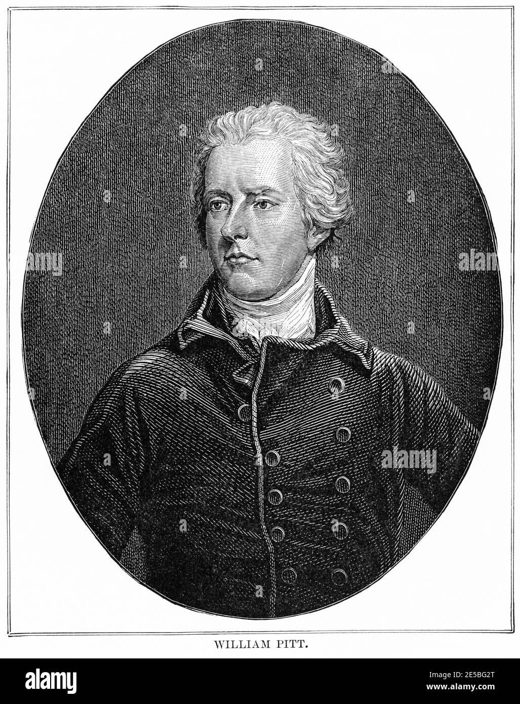 William Pitt, Illustrazione, Storia del mondo di Ridpath, Volume III, di John Clark Ridpath, LL. D., Merrill & Baker Publishers, New York, 1897 Foto Stock