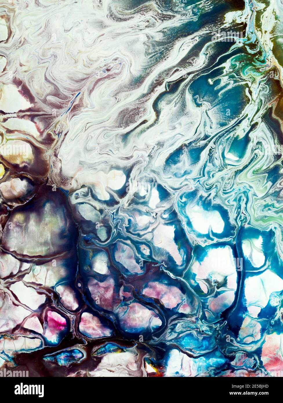 Pittura astratta in blu e rosa, sfondo creativo dipinto a mano, frammento  di pittura acrilica su tela, tessitura marmo, artwor liquido Foto stock -  Alamy