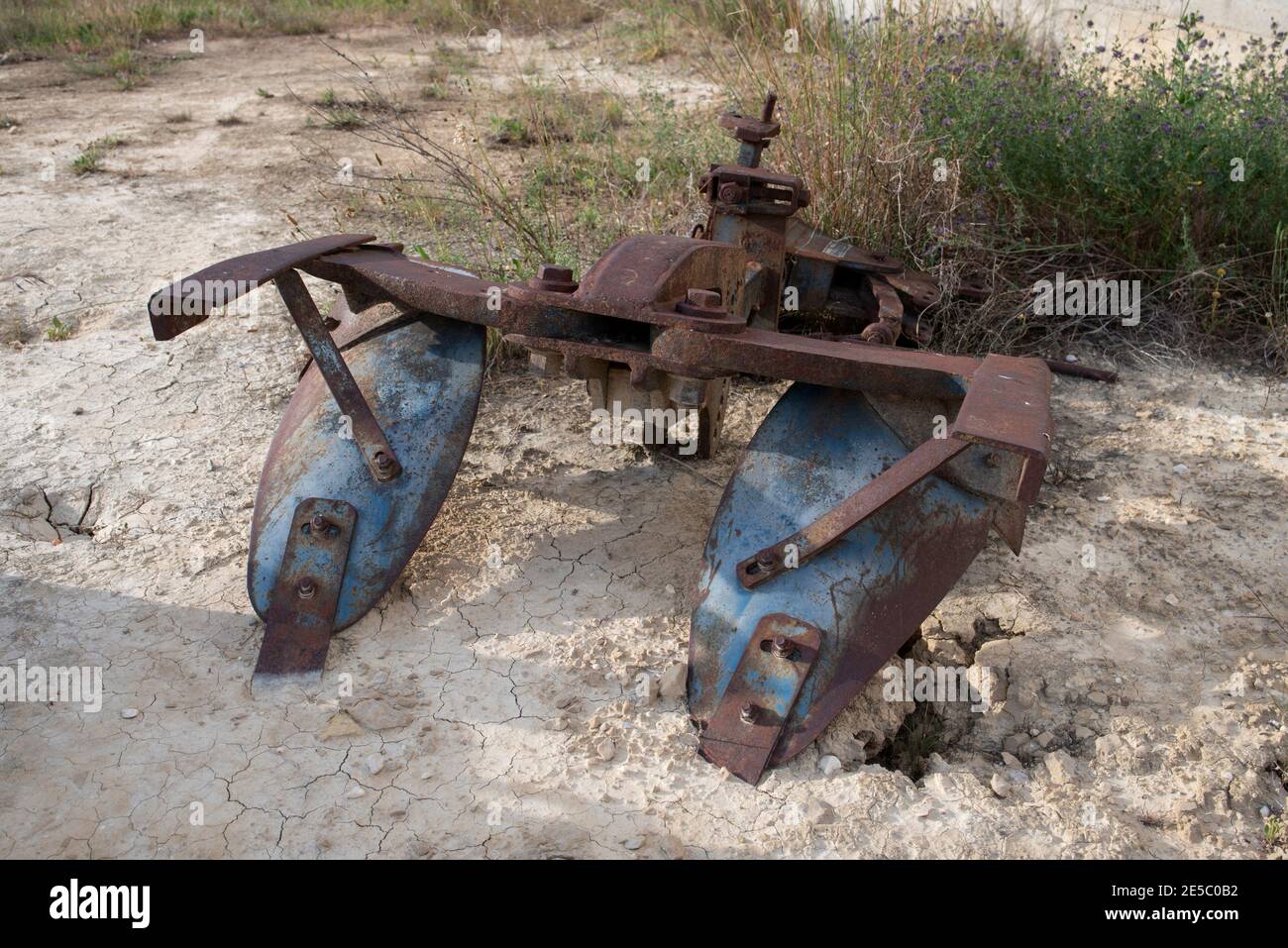 Vecchio aratro Foto Stock