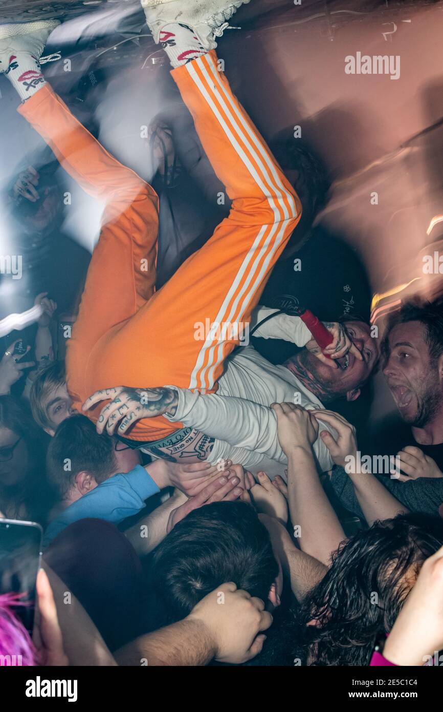 Frank carter e i Rattlesnakes - 21 febbraio 2019 - Newcastle Think Tank Foto Stock