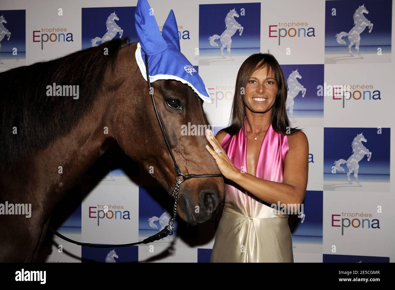 Nathalie Marquay arriva alla cena di gala del 15° Festival Epona a Cabourg, Francia, il 11 ottobre 2008. Foto di Mehdi Taamallah/ABACAPRESS.COM Foto Stock