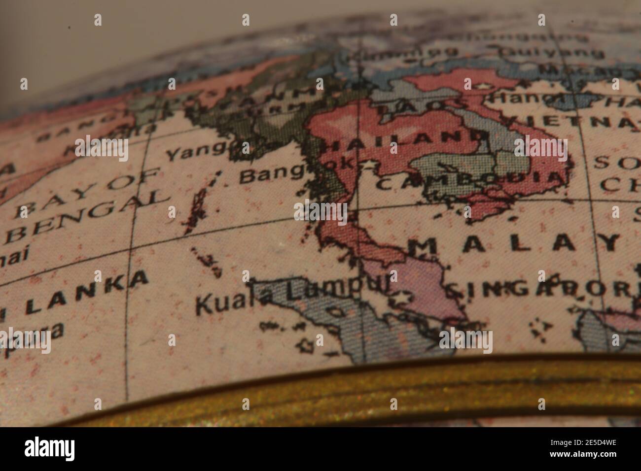 Vista macro di un atlante Foto Stock