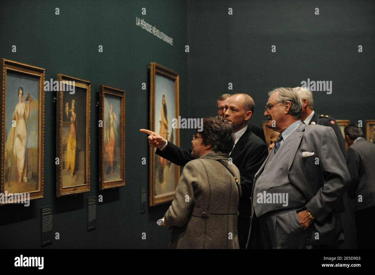 Il principe Enrico di Danimarca inaugura la mostra del pittore danese Nicolai Abildgaard al Museo del Louvre di Parigi, Francia, il 12 novembre 2008. Foto Thierry Orban/ABACAPRESS.COM Foto Stock