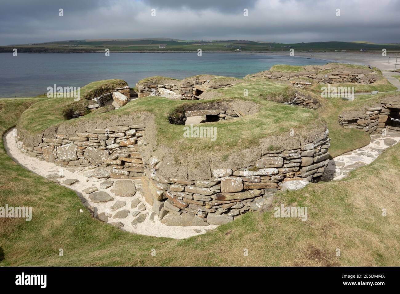 Skara Brae, insediamento neolitico di Skara Brae, Orkney, Isole Orkney, Scozia, Regno Unito Foto Stock