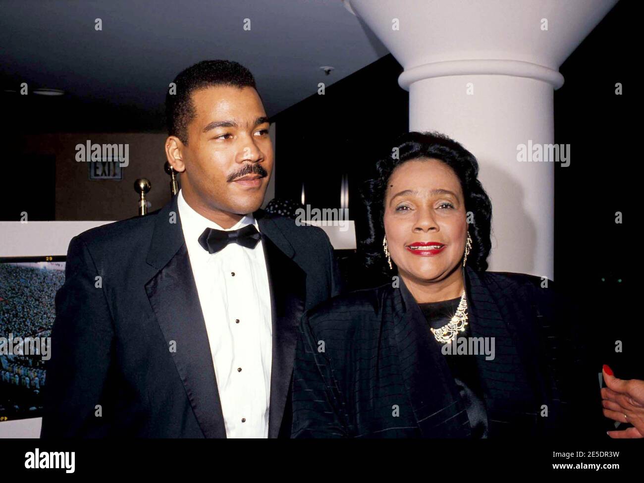 Re Dexter e Coretta Scott King 1990 credito: Ralph Dominguez/MediaPunch Foto Stock