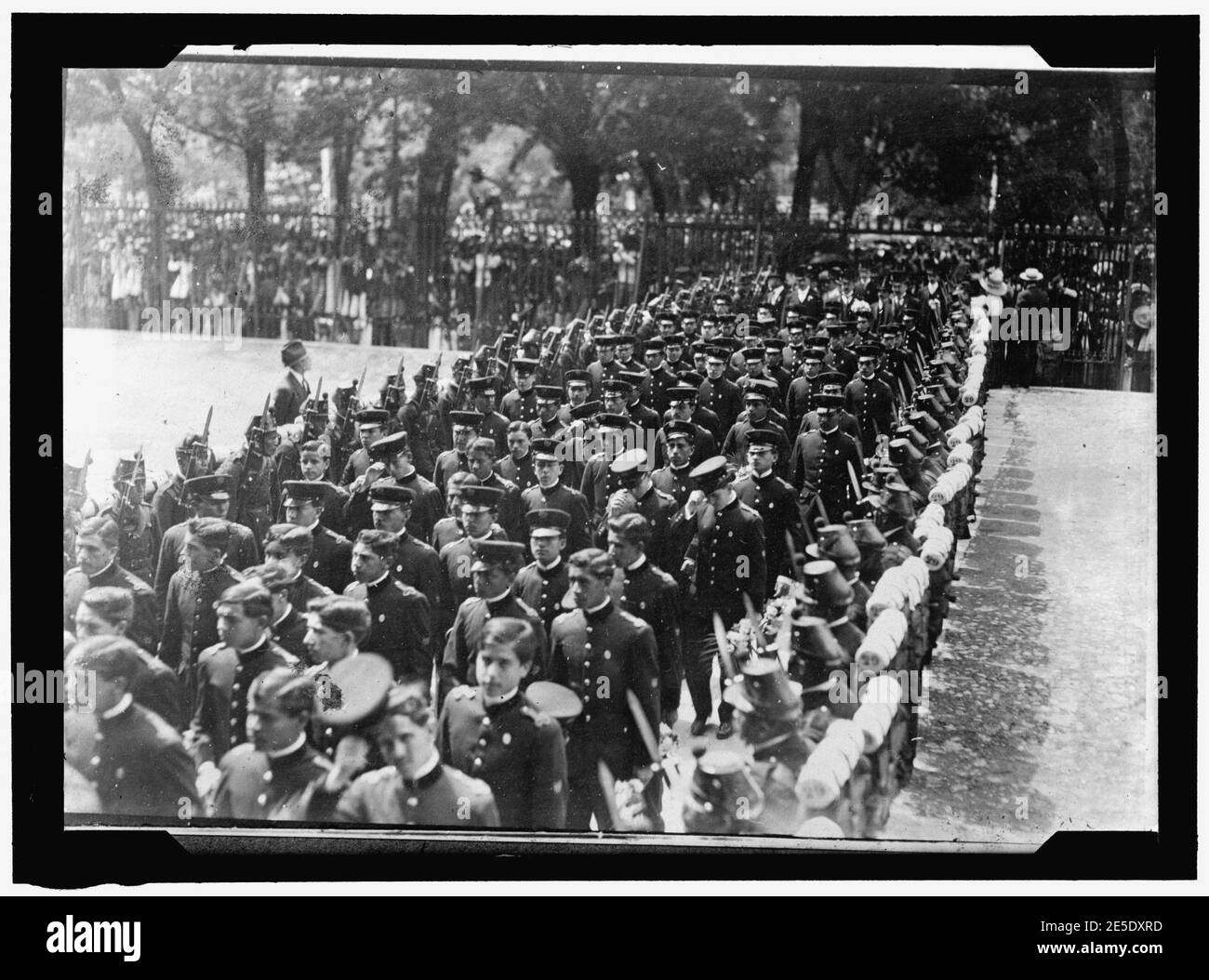 Messico. Cadetti dell Accademia militare a Chapultepec. Copia Foto Stock