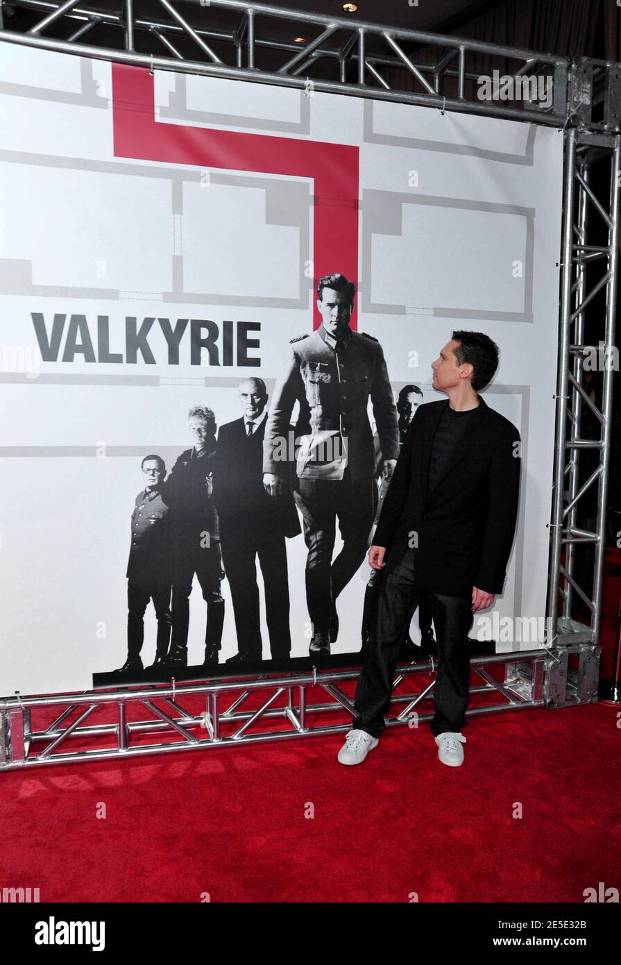 Il regista Bryan Singer arrivò per la prima di 'Valkyrie' alla Rose Hall, Time Warner Center a New York City, NY, USA il 15 dicembre 2008. Foto di Gregorio Binuya/ABACAPRESS.COM Foto Stock