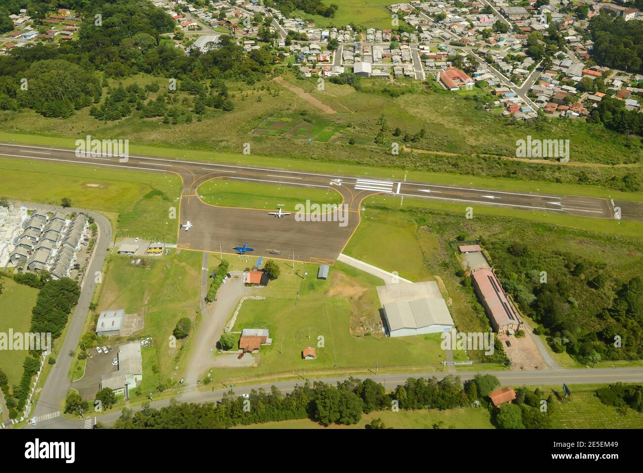 Aeroporto di Gramado in Brasile. Denominato anche aeroporto di Canela (SSCN). Foto Stock
