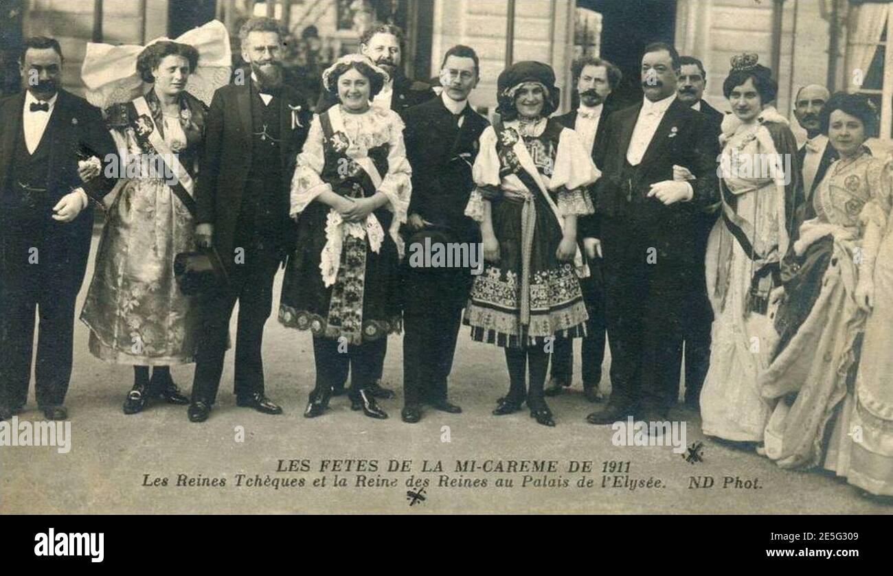 Mi-carême 1910 - Palais de l'Élysée. Foto Stock