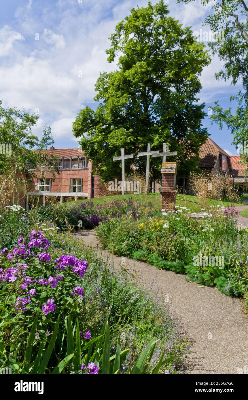 La Chiesa del Santuario di nostra Signora di Walsingham, Little Walsingham, Norfolk, Regno Unito Foto Stock