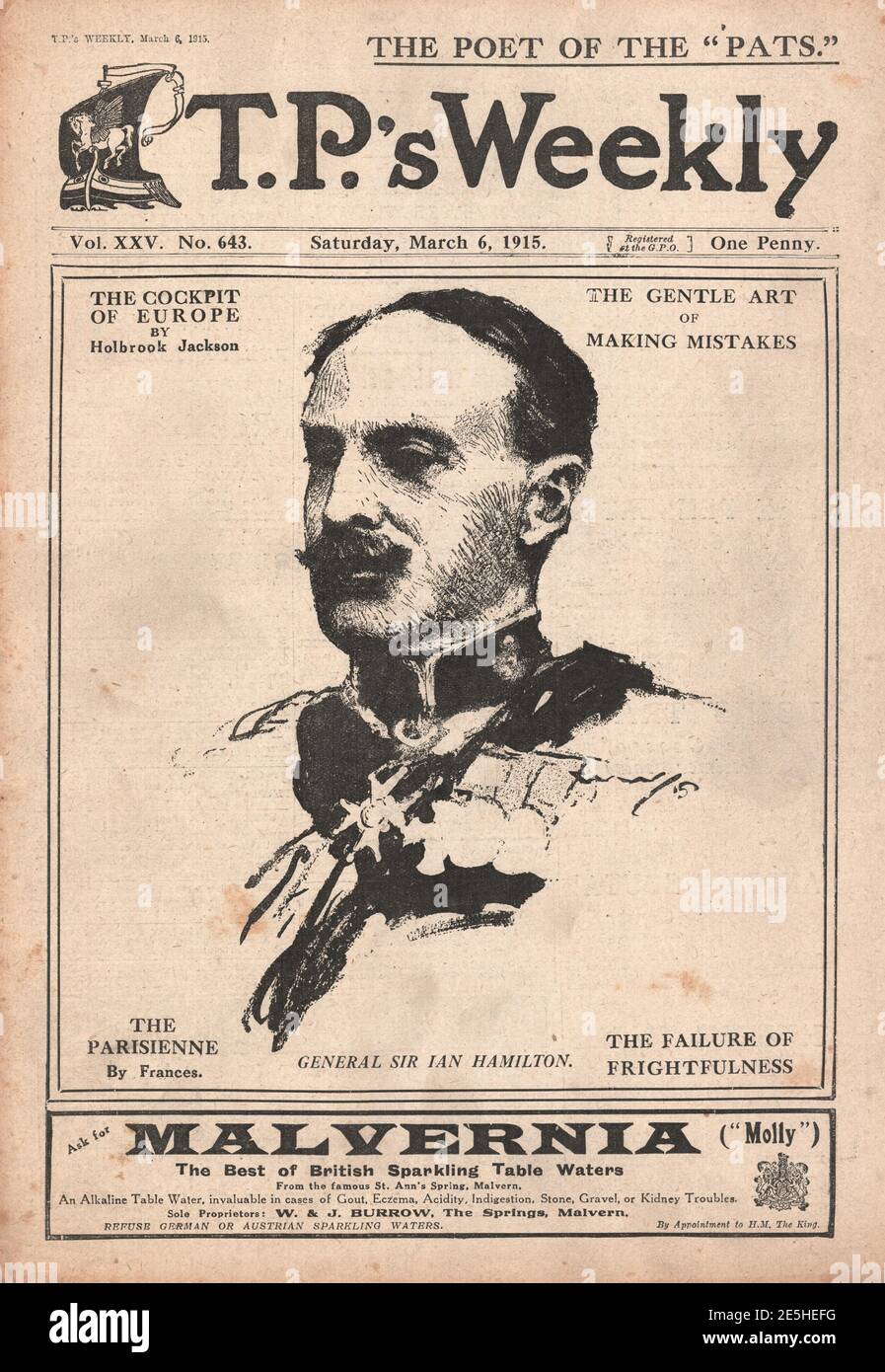 1915 T.P's Weekly General Sir Ian Hamilton Foto Stock