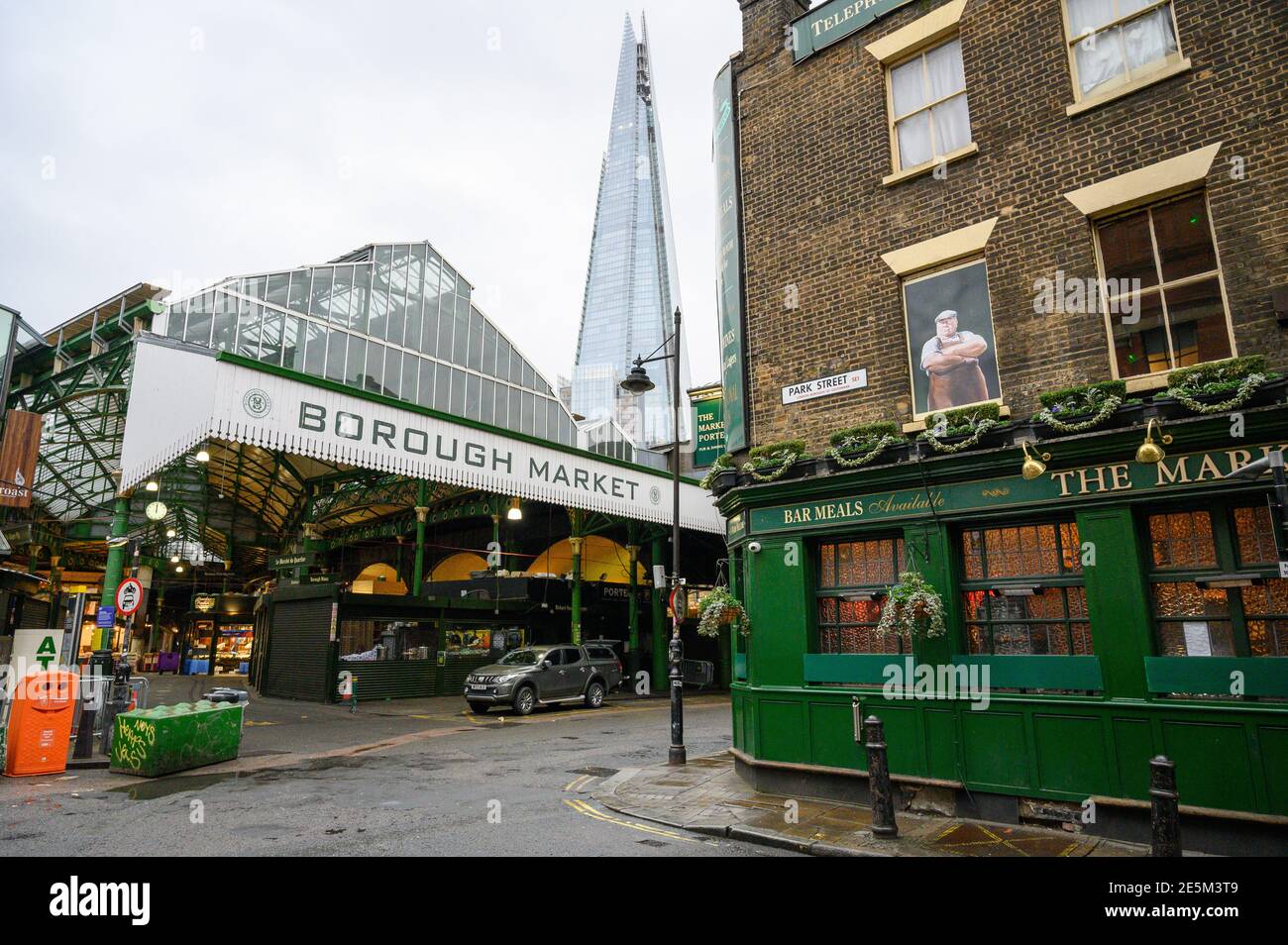 Park Street, Londra SE1 vicino al Borough Market Foto Stock